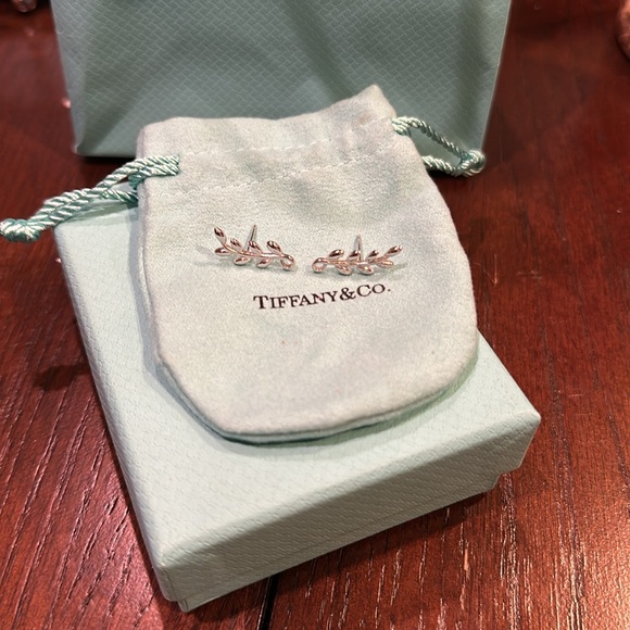 Tiffany Olive Branch Earrings - Picture 3 of 5